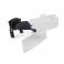 Lupa Binocular Con Pinza, LED y 3 Lentes