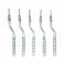 Set de 5 Osteotomo Curvo Convexo en Punta con Rosca
